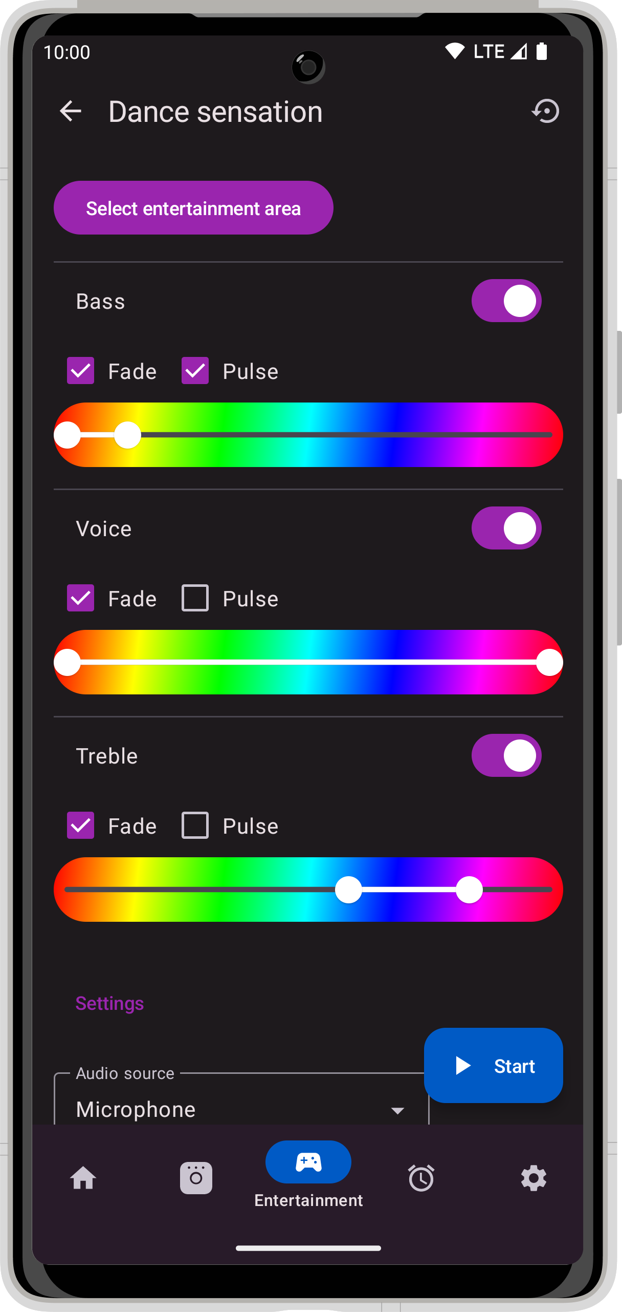 Screenshot of Hue Essentials app