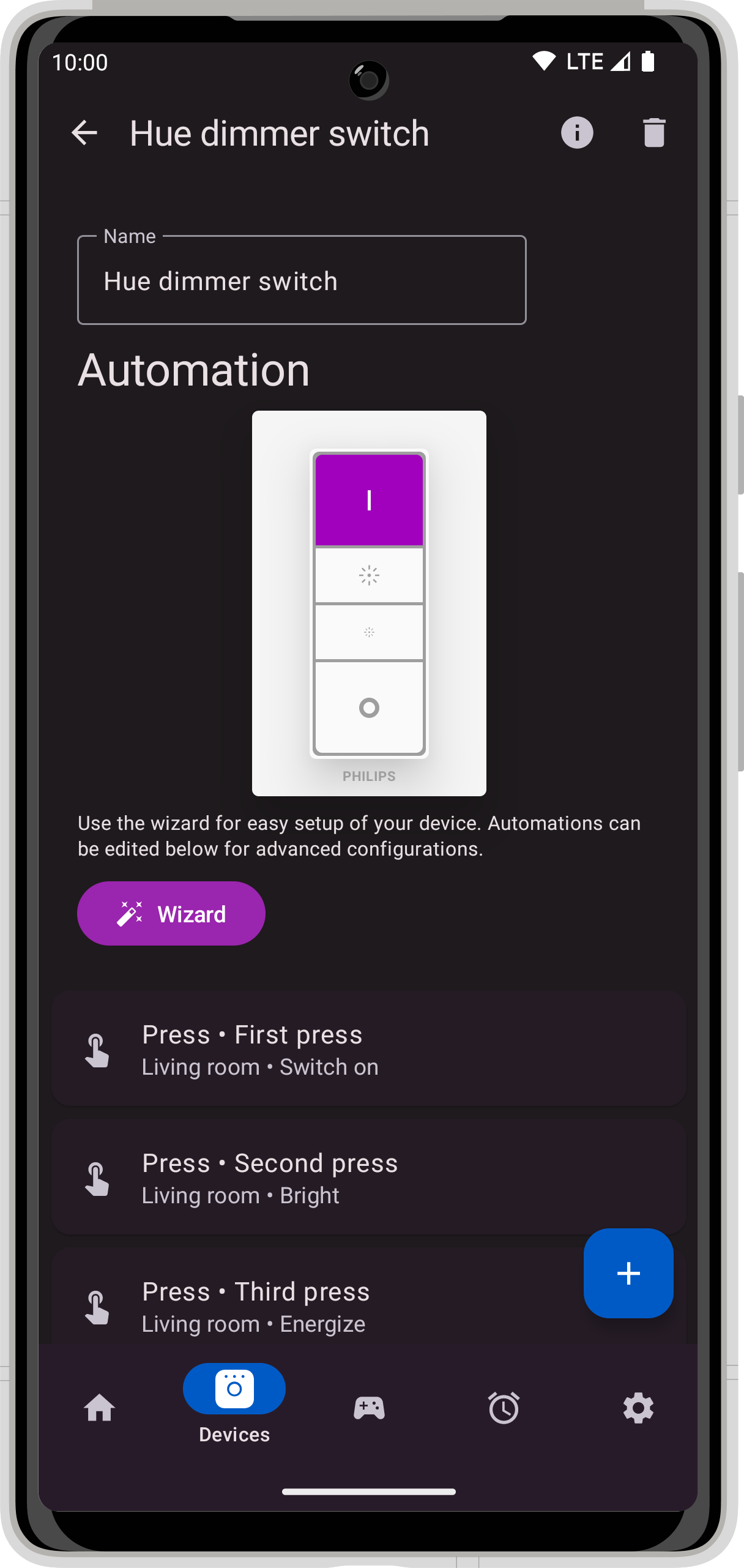 Screenshot of Hue Essentials app